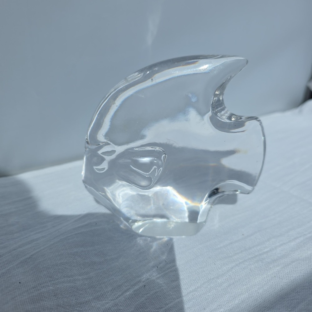 Goebel Glass Fish Paperweight Small Art Glass Nautical Desk Home Decor - Picture 4 of 7